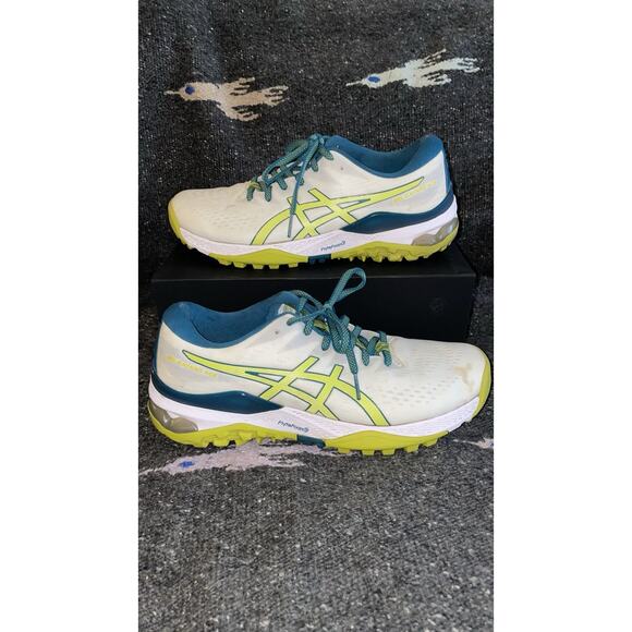 ASICS GEL Kayano Ace Spikeless Size 8.5Golf Shoes Men\'s White/Neon Lime 1111A209 main image 4